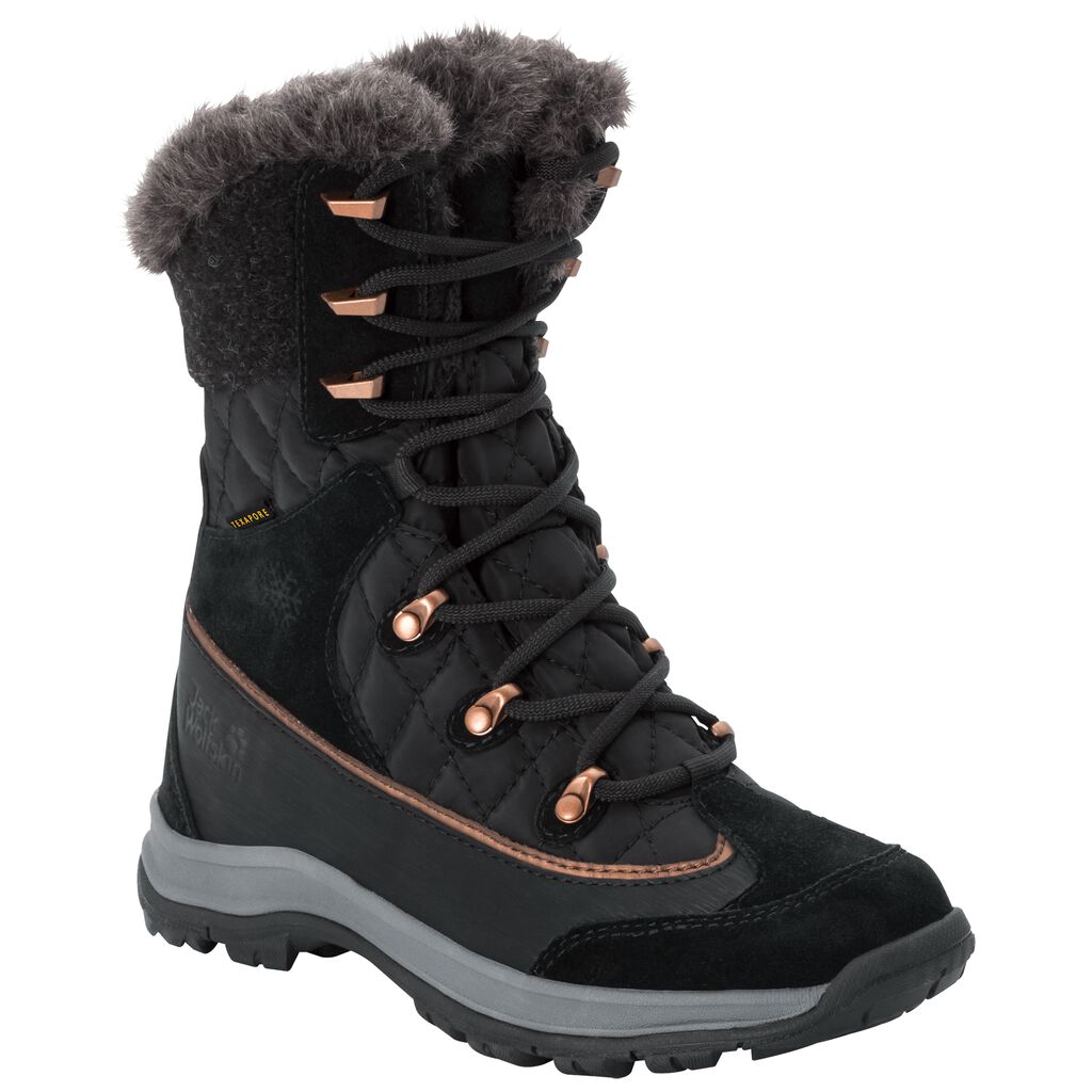 Jack Wolfskin ASPEN TEXAPORE HIGH Chaussures Femme Noir/Gris Foncé - BKRSTXZ-14